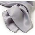 Light Gray Polyester Satin Scarf - 30"x30"